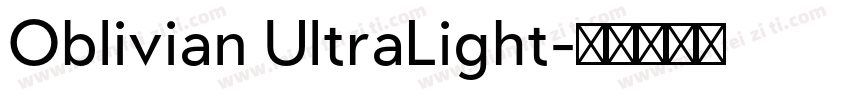 Oblivian UltraLight字体转换